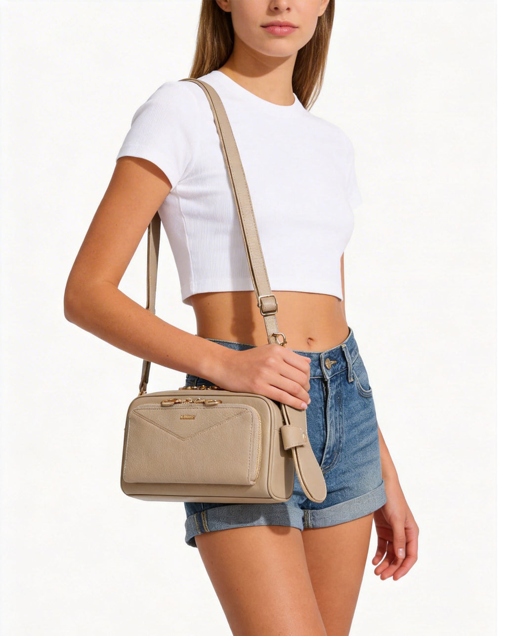 Thalia Crossbody Bag (2.0L) Beige