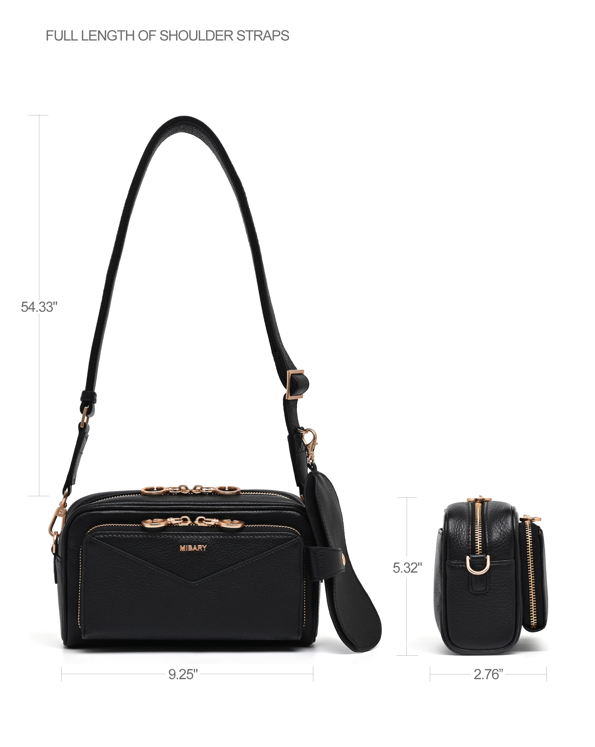 Thalia Crossbody Bag (2.0L) Black