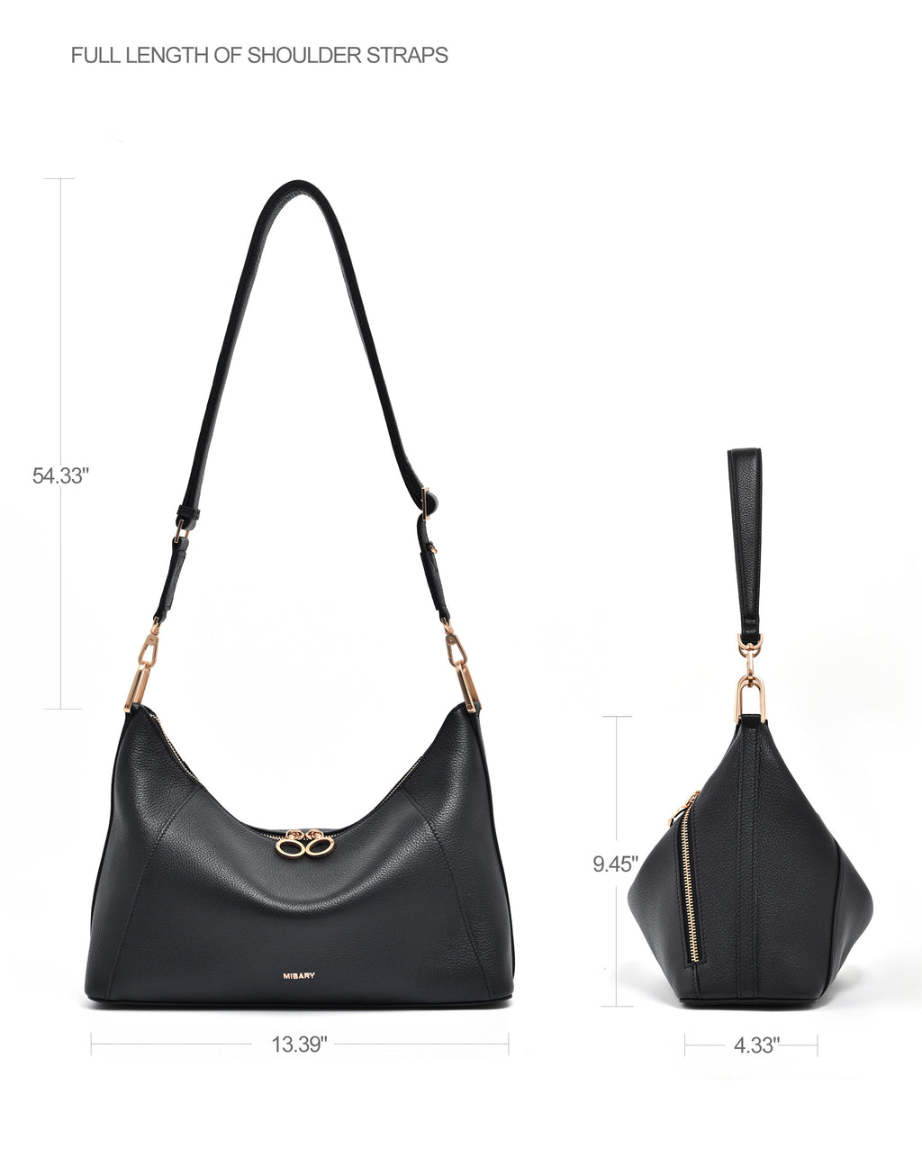 The Muse Hobo Bag （4.0L) Black