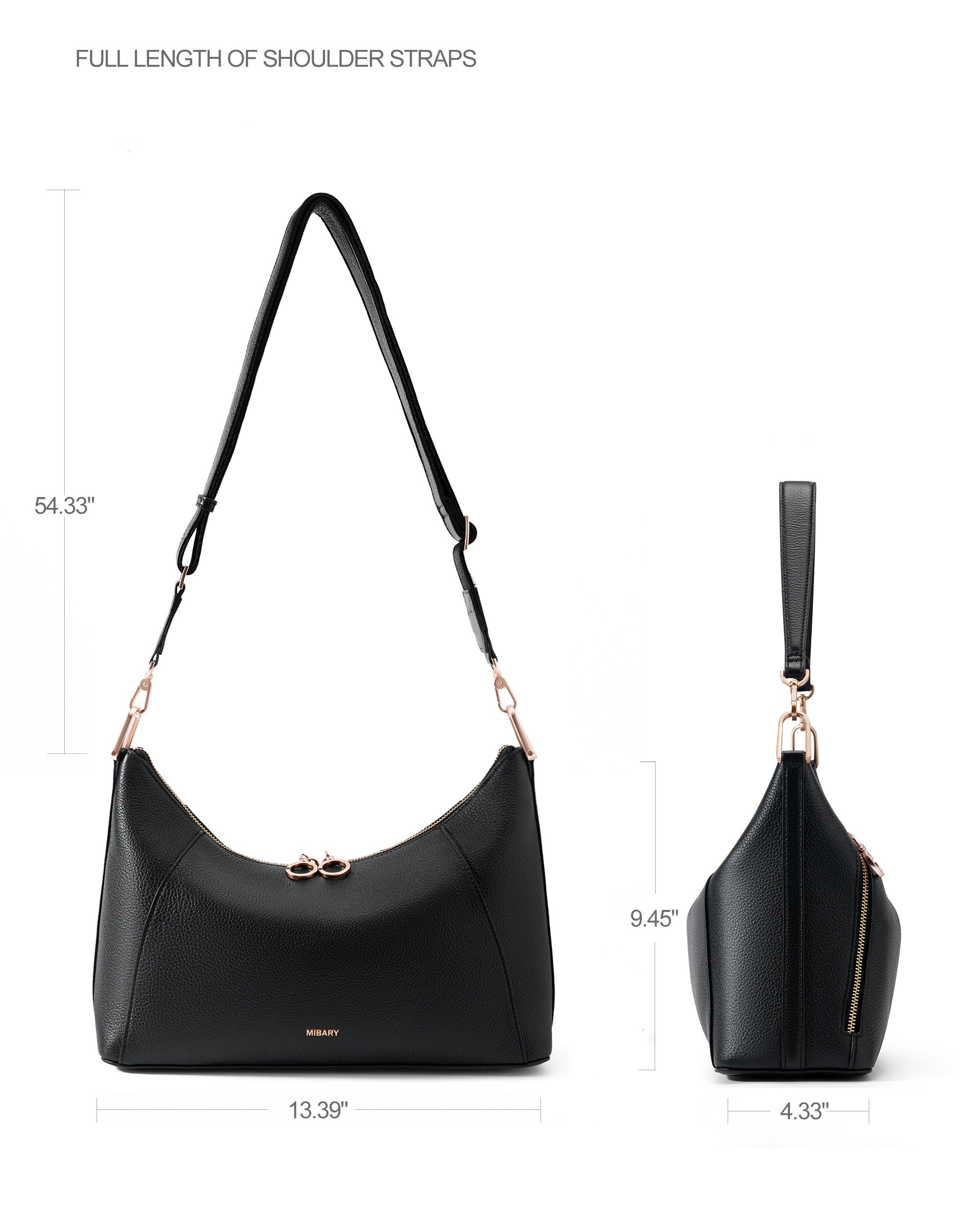 The Muse Hobo Bag （4.0L) Black