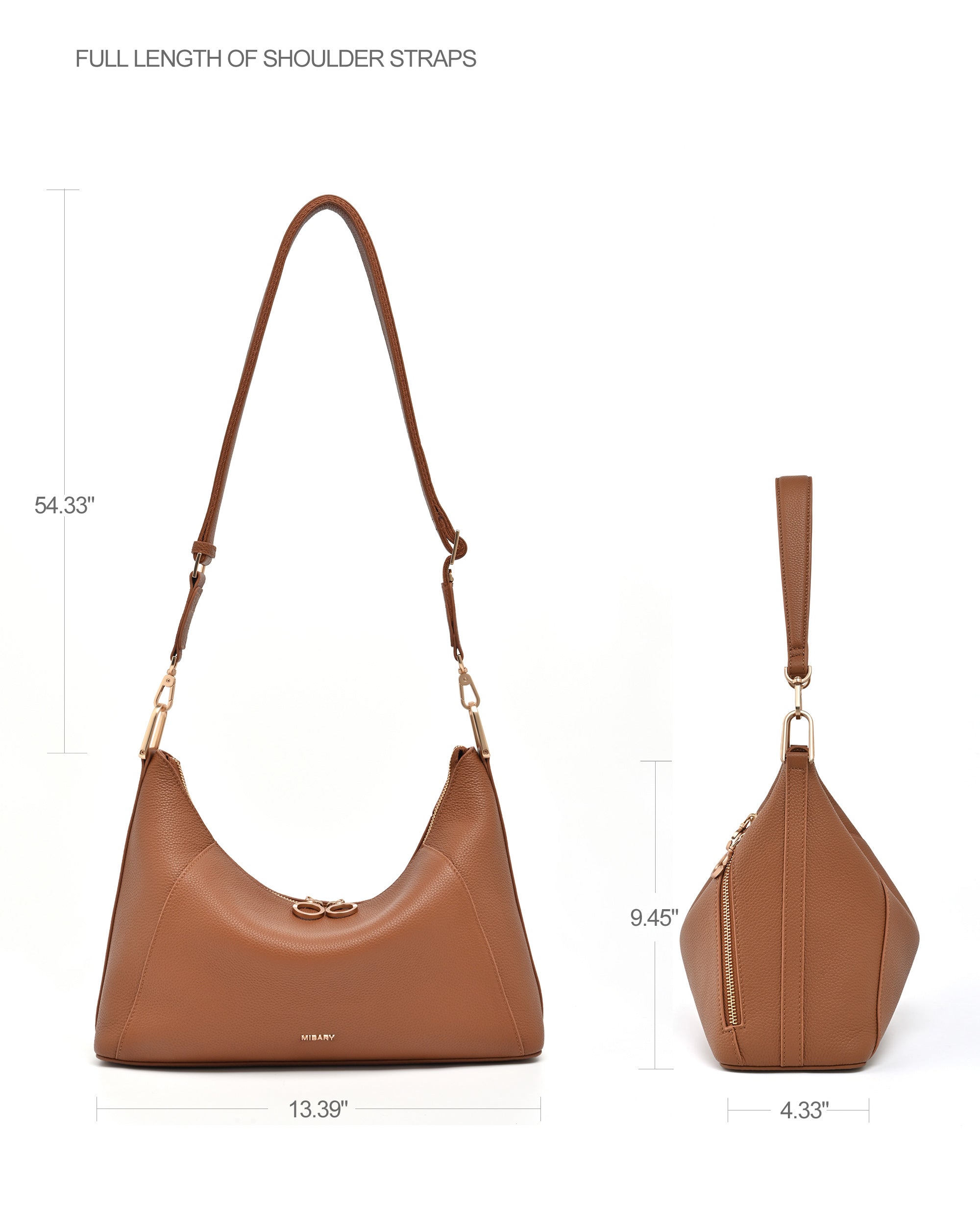 The Muse Hobo Bag （4.0L)  Brown
