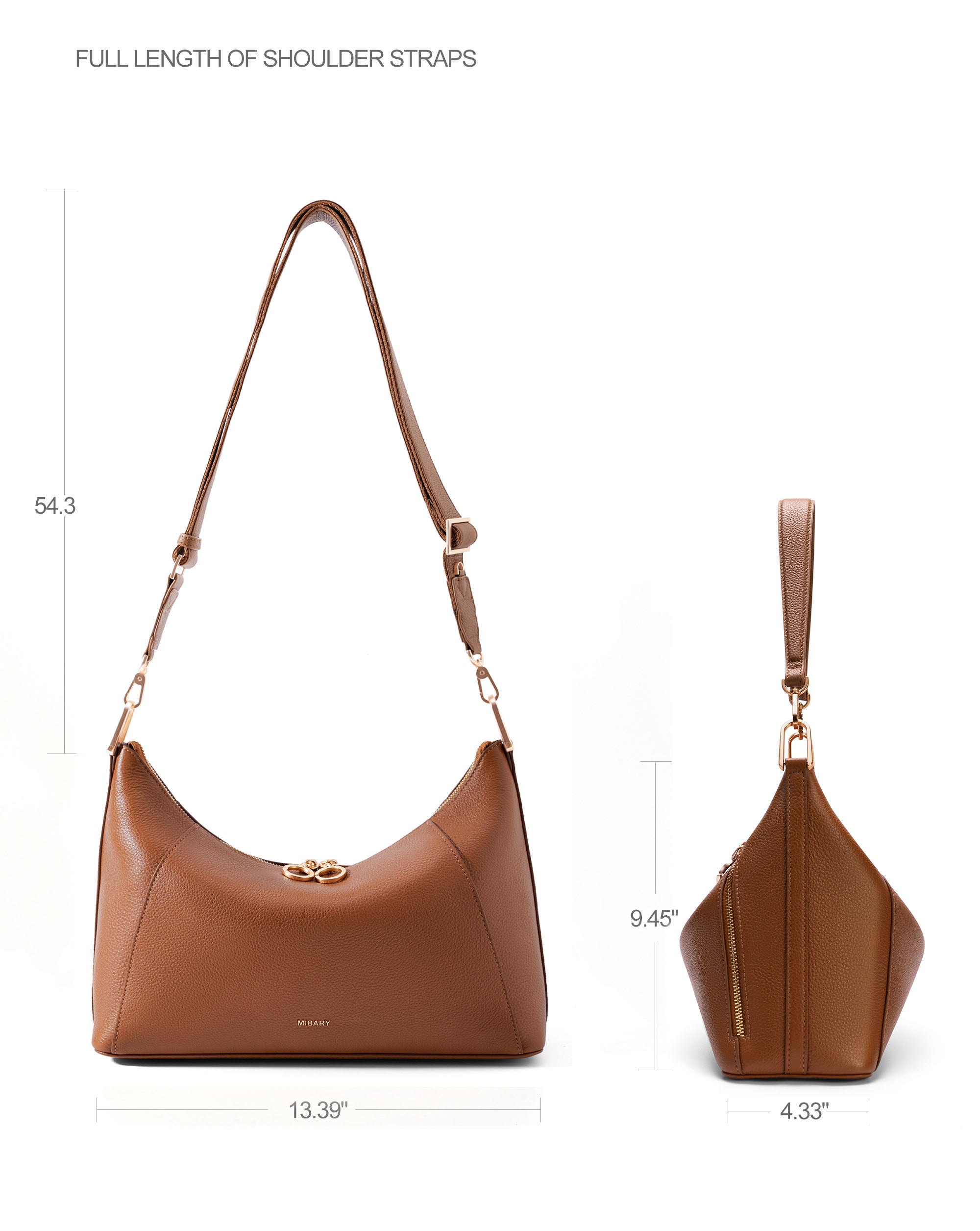 The Muse Hobo Bag （4.0L)  Brown