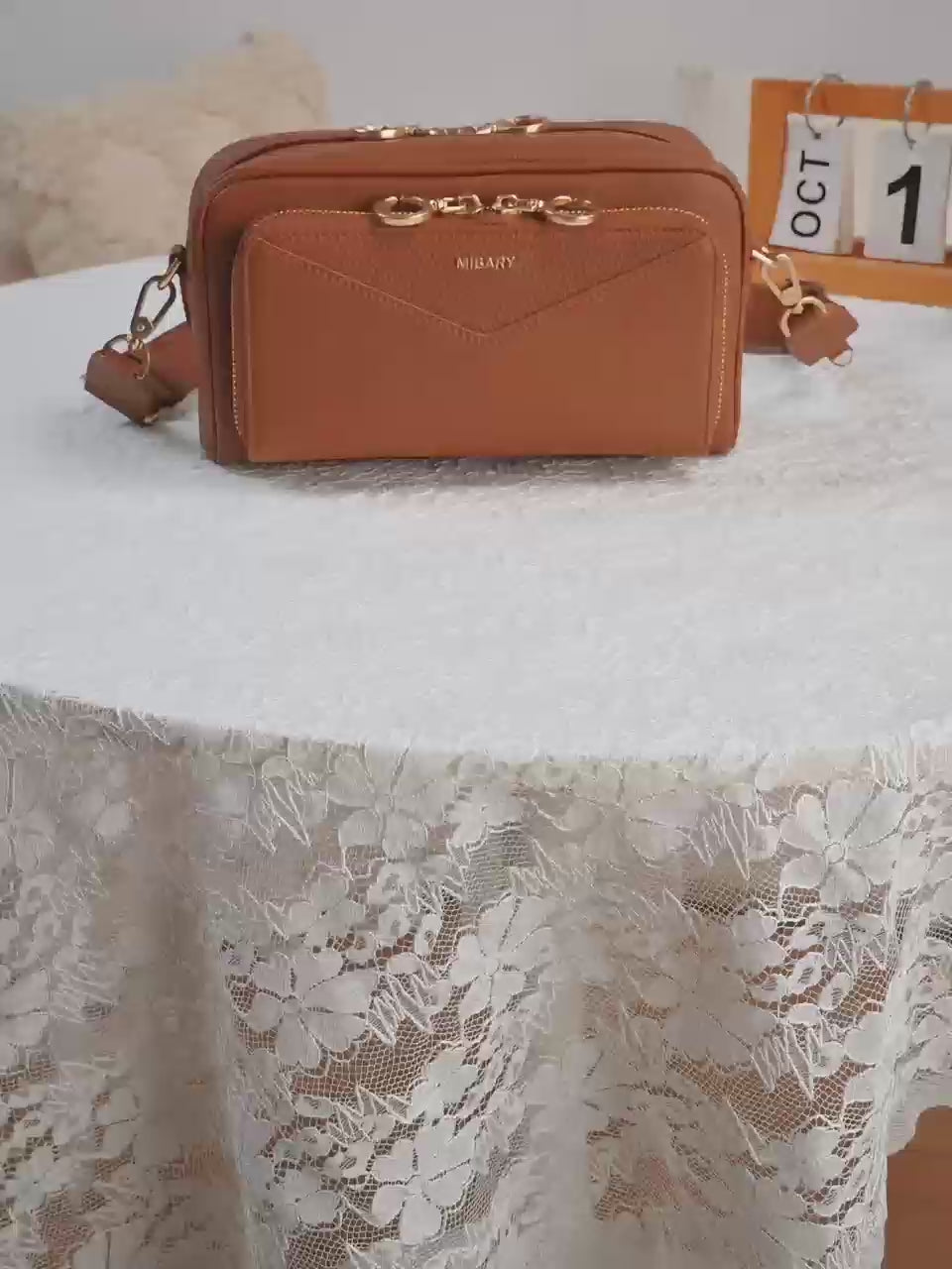 Thalia Crossbody Bag (2.0L) Beige