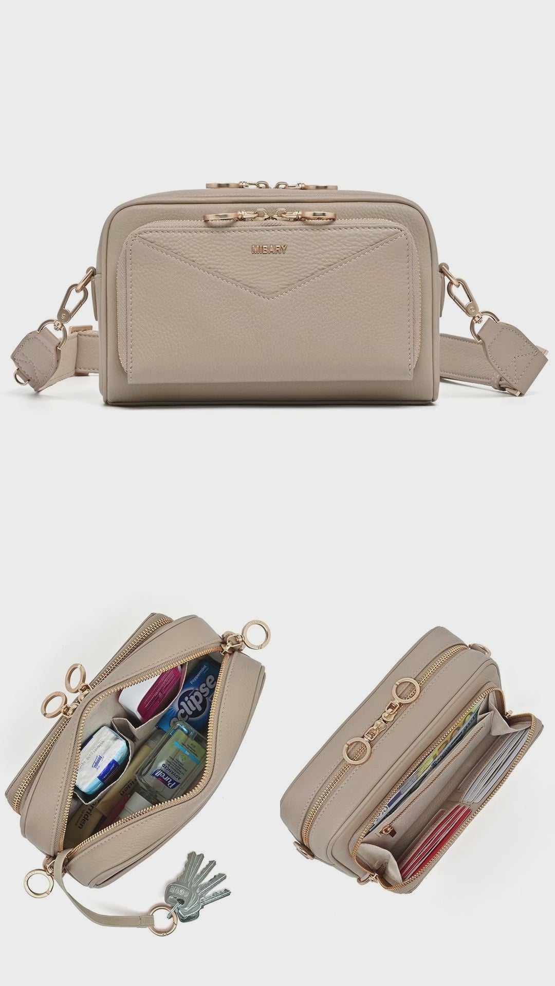 Thalia Crossbody Bag (2.0L) Beige